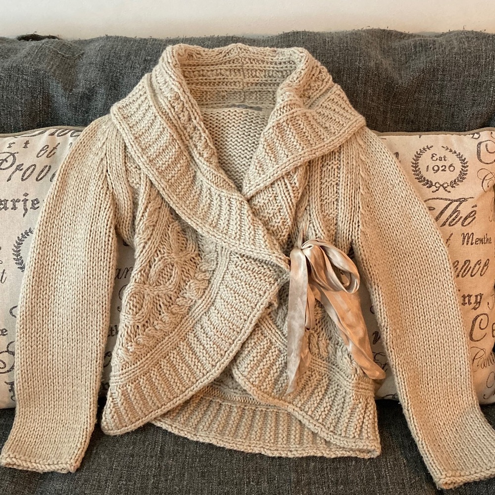 MM Couture Tan Cardigan